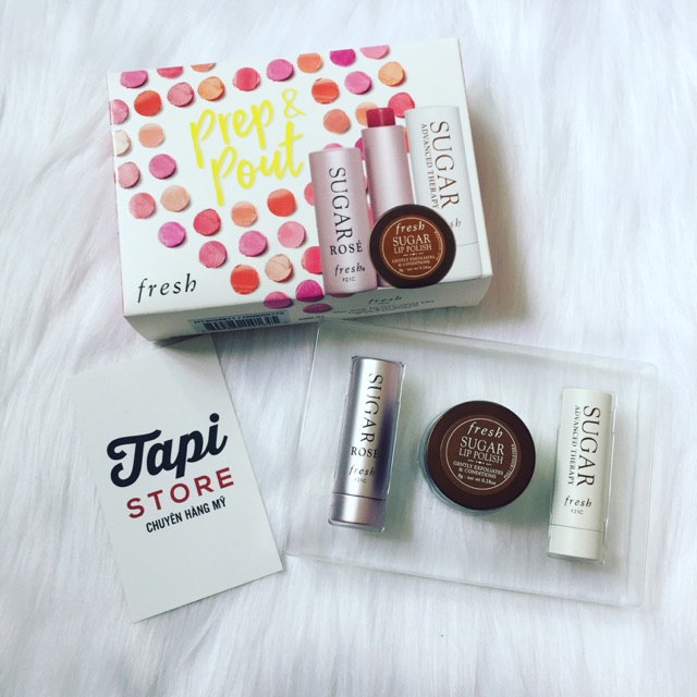CÓ TÁCH LẺ - Set son dưỡng Fresh Prep & Pout