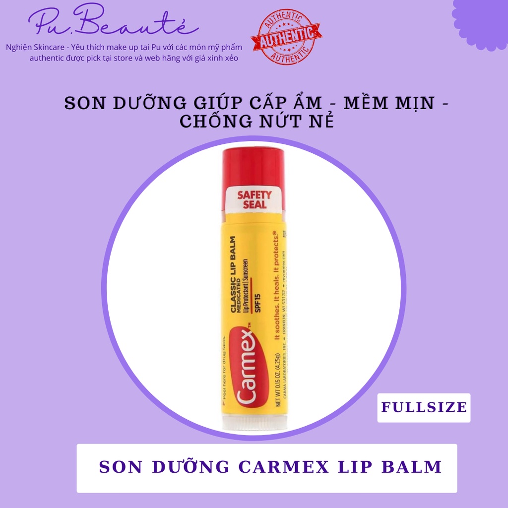 Son Dưỡng Môi Carmex dạng thỏi và dạng tube