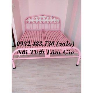 Giường sắt giá rẻ Duy Phương 1m4 x 2m