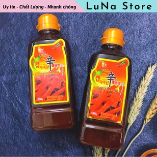 Tinh dầu ớt 7 cấp độ cay capsaicin 100g, 550g - mì cay hàn quốc luna store