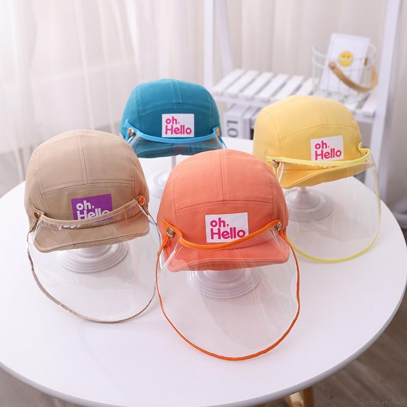 Mũ kèm tấm che chống bụi có thể tháo rời tiện dụng dành cho trẻ em