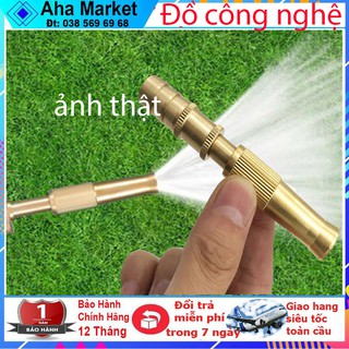 Đầu vòi xịt tăng áp mini phun nước rửa xe, tưới cây tăng áp đa năng tặng kèm đai siết (tuyển sỉ)