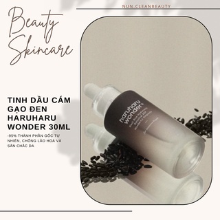 Tinh Dầu Cám Gạo Đen thuần chay HaruHaru Wonder 30ml