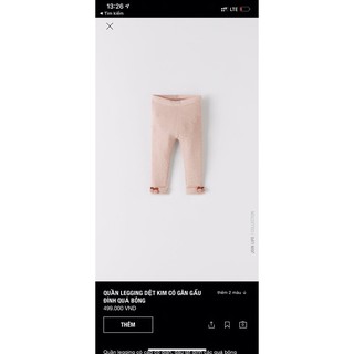 Quần legging len bé gái