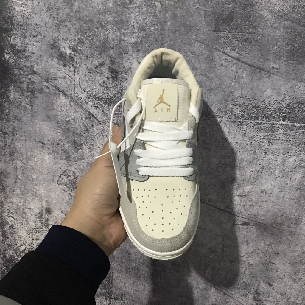 Giày thể thao JORDAN 1 paris xám xanh cổ thấp Hot trend nam nữ, Giày sneaker JD1 xám xanh thấp cổ dùng đi học,tập gym