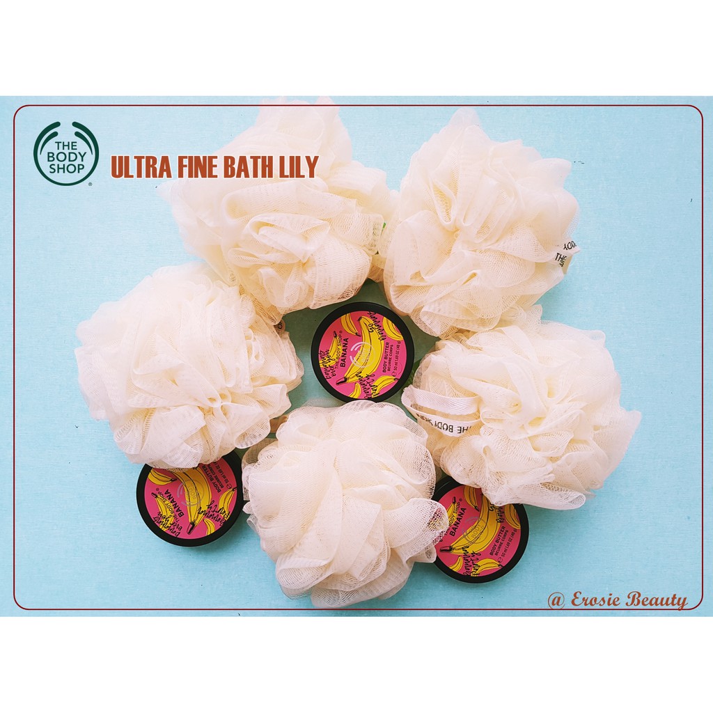 Bông tắm The Body Shop Bath Lily tẩy da chết phiên bản 2021