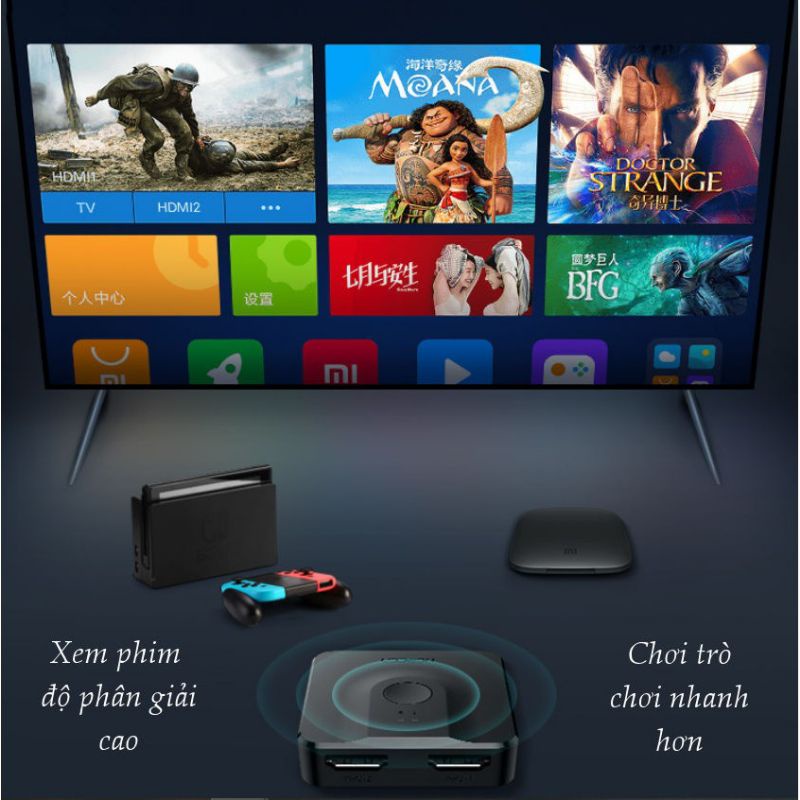 Bộ chia Hdmi 1 ra 2 hoặc gộp 2 vào 1  chuẩn HDMI 1.4 Ugreen 50966 - Hàng chính hãng