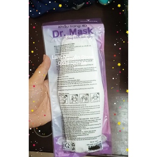 Khẩu trang 4D Dr.Mask hang tiêu chuẩn.