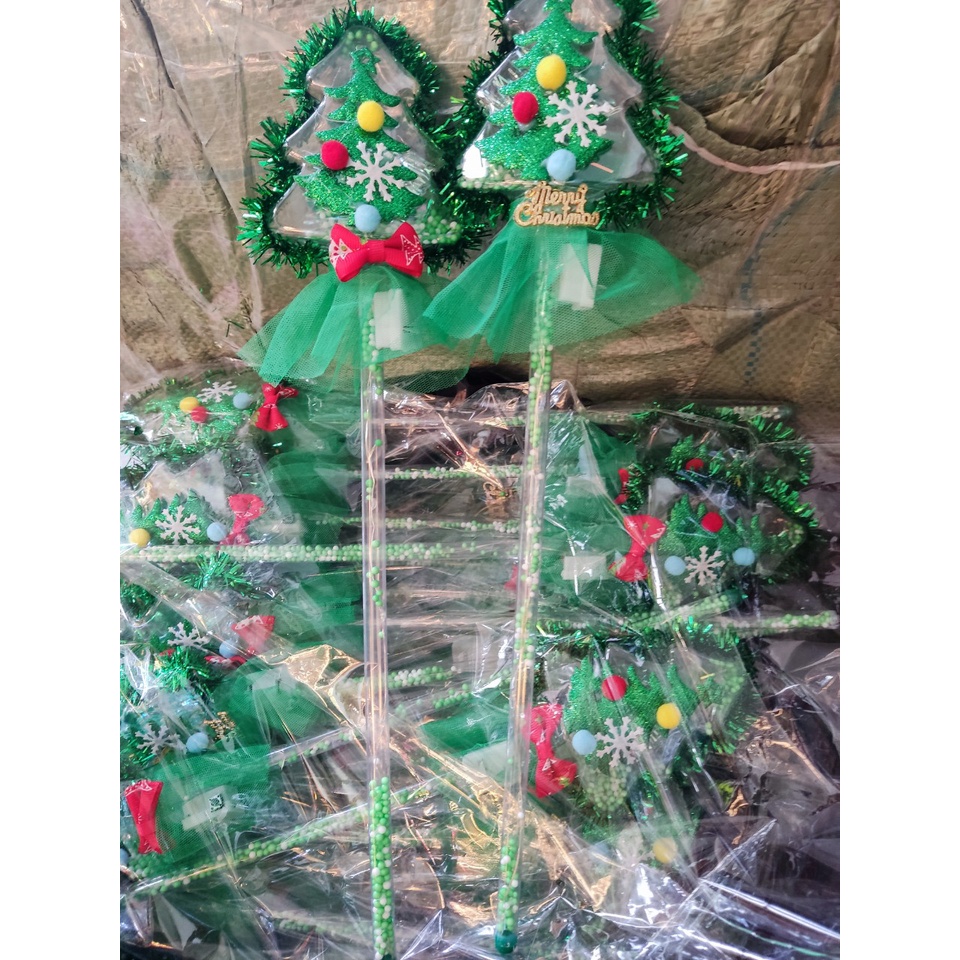 Đồ chơi Giáng sinh - Gậy phát sáng hình cây thông Noel