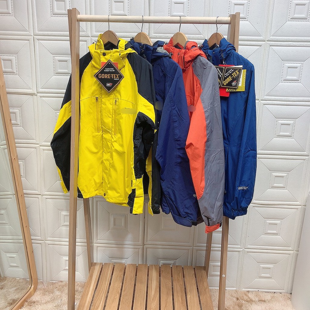 Áo gió 2 lớp nam nữ chống nước ,khoác dù vải GORE TEX 2 túi khóa ngực 2G15