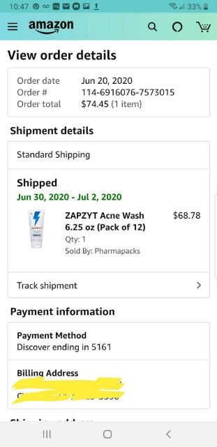 (Mua tại Mỹ-HSD 8/2023) Sữa rửa mặt Zapzyt Acne Wash Cleanser 188.5g | BigBuy360 - bigbuy360.vn