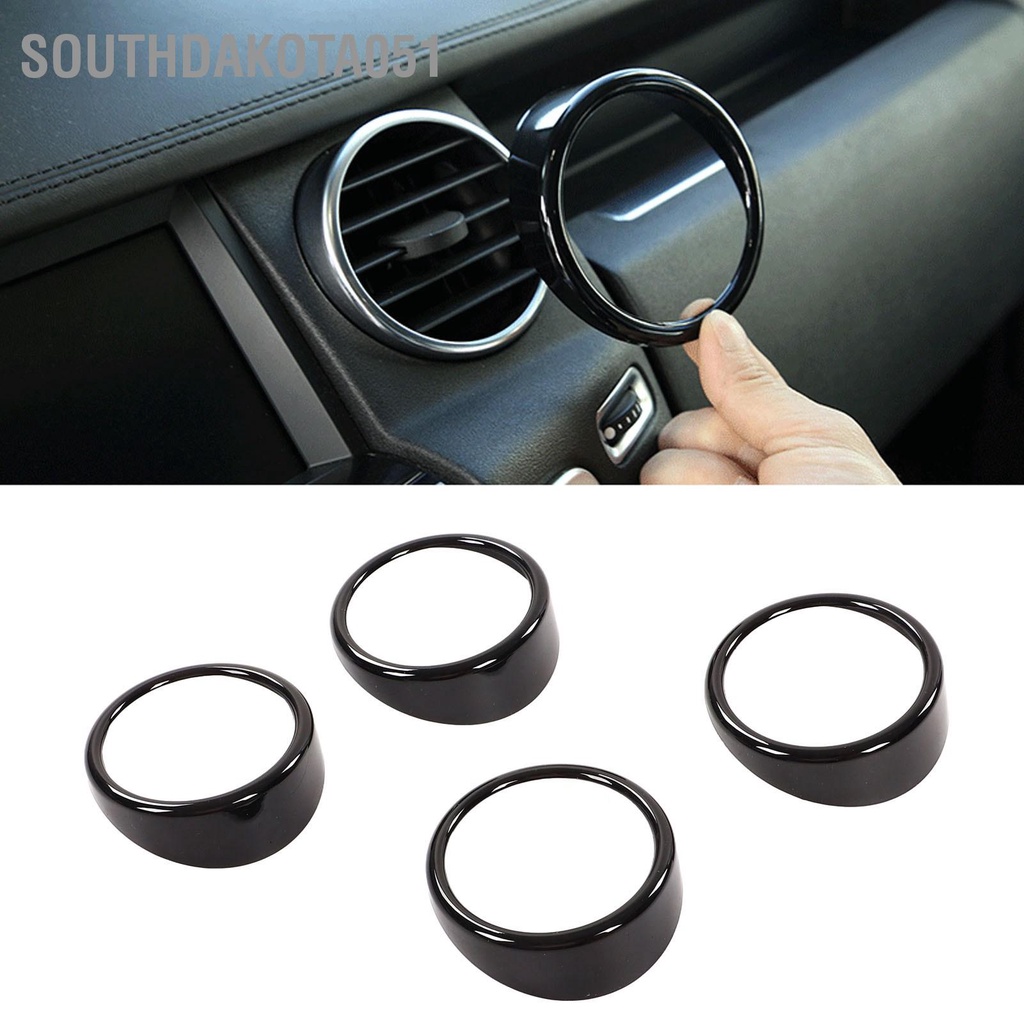 Southdakota051 4 cái Bảng điều khiển Điều hòa Không khí Cửa thoát Vòng trang trí Miếng dán thay thế cho Land Rover Discovery LR4 2010‑2016