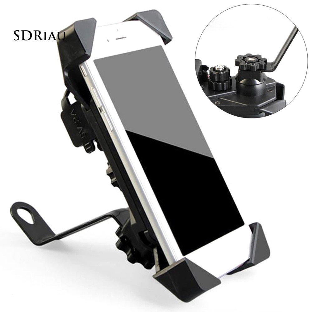 Đế giữ điện thoại gắn xe máy có thể quay 360 độ