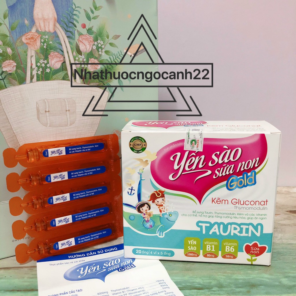 Yến Sào Sữa Non gold hỗ trợ tiêu hóa, giúp ăn ngủ ngon, bổ sung vitamin, khoáng chất cho cơ thể, tăng cường sức khỏe