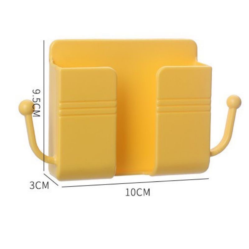 Kệ dán tường có tai để điện thoại, remote đa năng không cần khoan