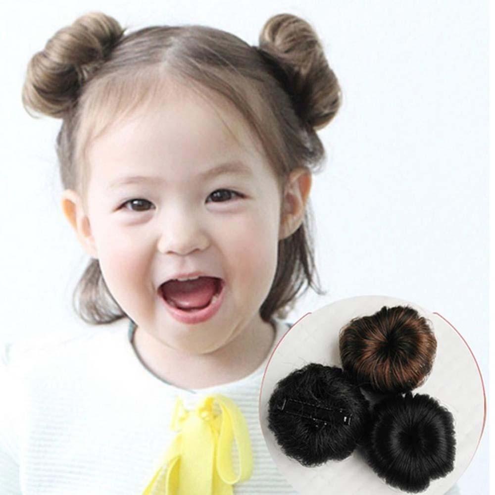 Búi Tóc Giả Bằng Sợi Tổng Hợp Dành Cho Bé Gái