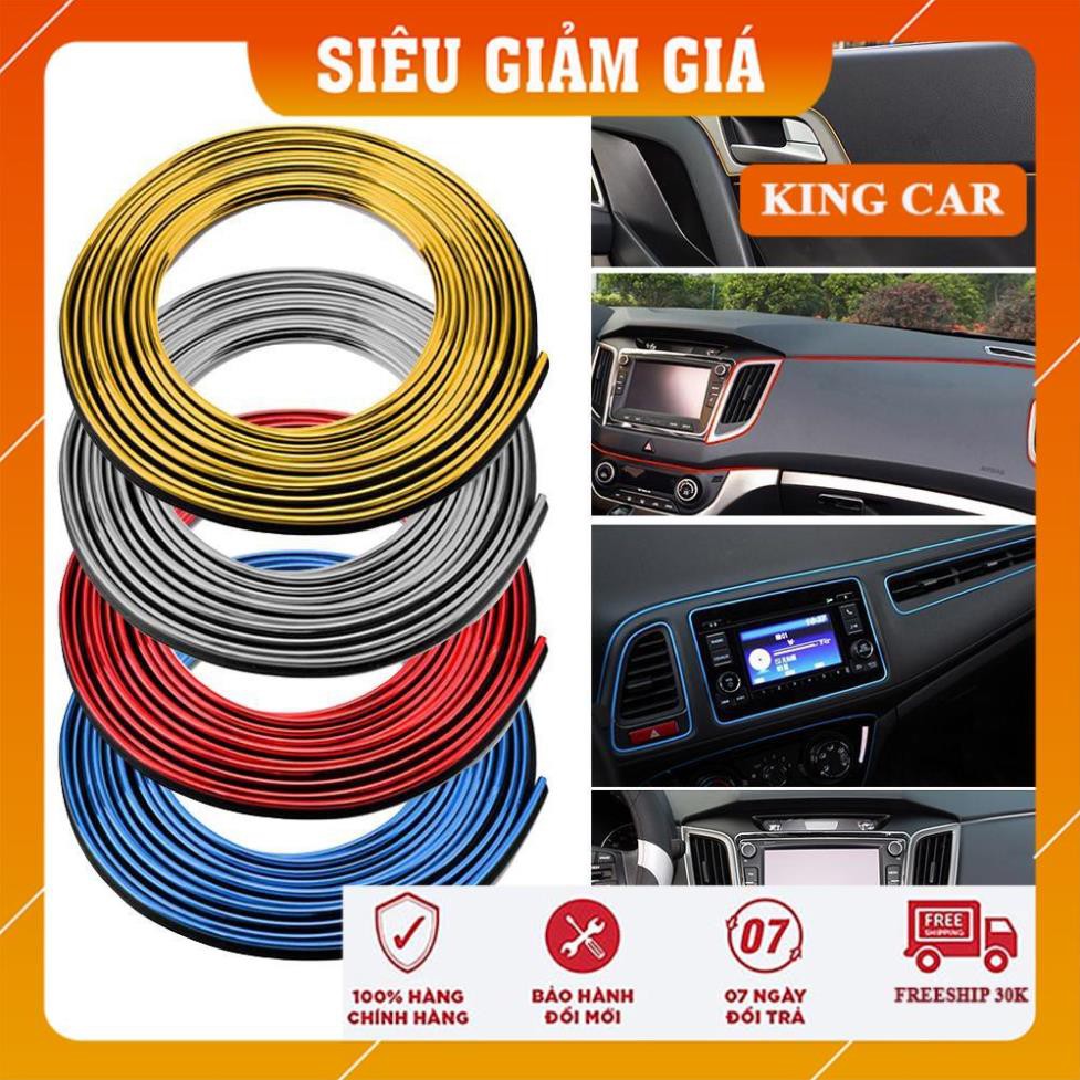 Chỉ viền, nẹp chỉ viền nhựa PVC mạ điện trang trí nội thất ô tô - Shop KingCar