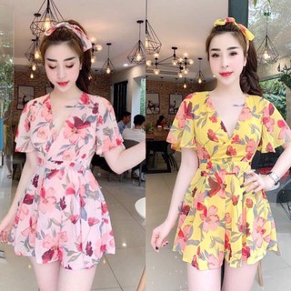 Jum hoa ngắn tay (kèm băng đô) xinh yêu mềm mại trẻ trung