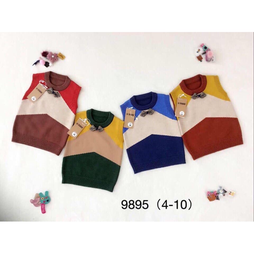 ÁO LEN GILE BÉ TRAI Đính Nơ