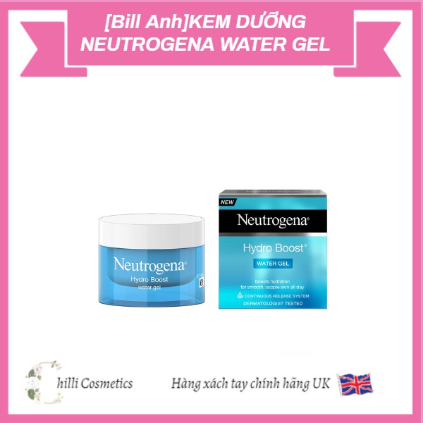 ( BILL ANH) Kem dưỡng NEUTROGENA HYDRO BOOST WATER GEL- GEL CREAM date 2022