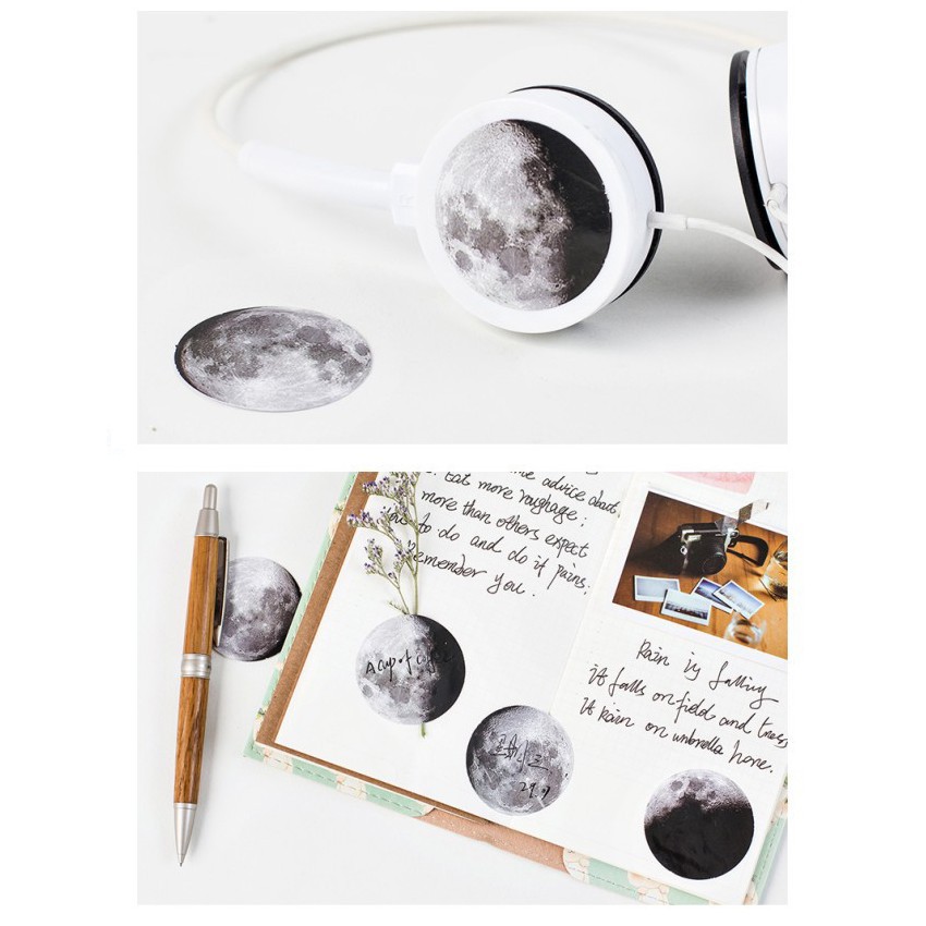 45Pcs/box Planet Moon Stickers Set Diary Planner Notebook Scrapbook Stickers Cute Stationery