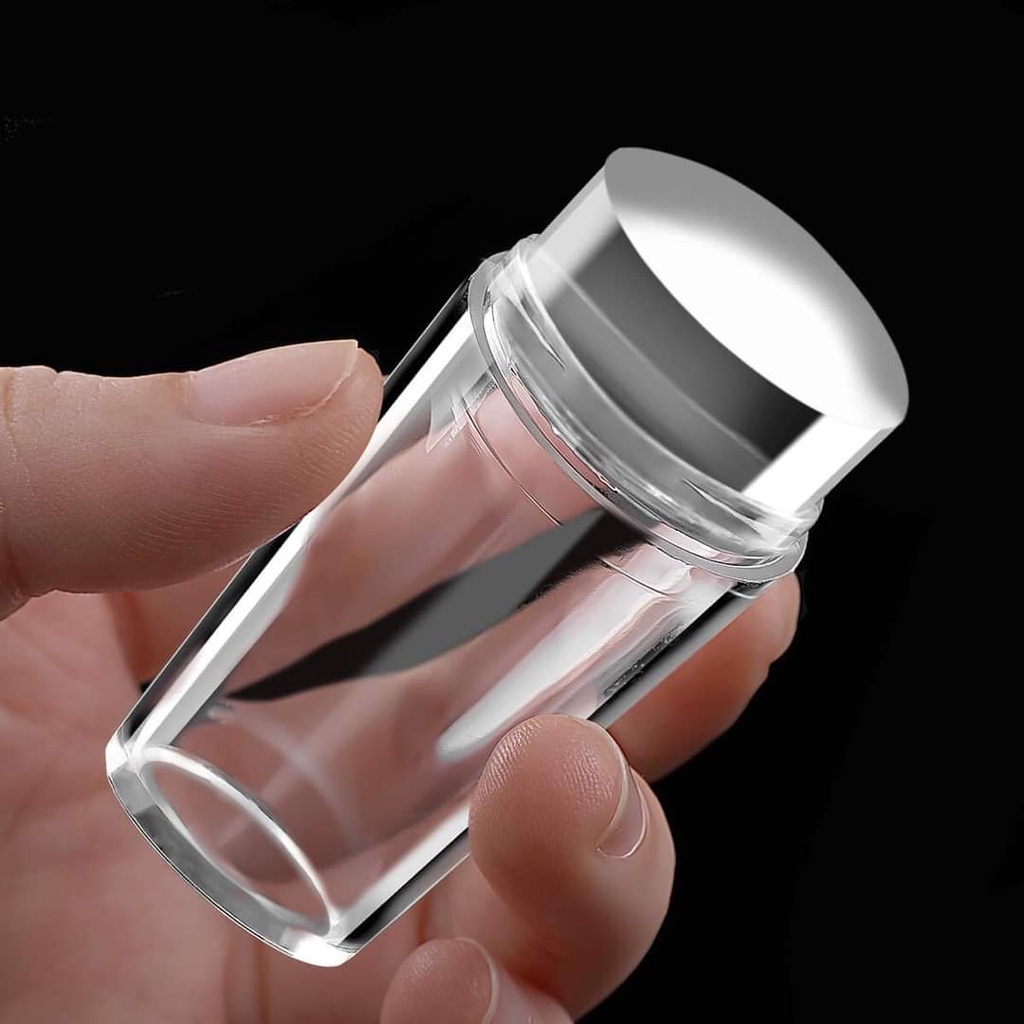 Con dấu in móng tay - đầu in nail silicone tạo phen đầu móng loại 1 trong suốt, chất mềm chuyên dụng