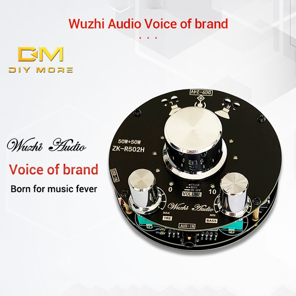 DIYMORE Bảng Mạch Khuếch Đại Âm Thanh ZK-R502H TPA3116 50WX2 Chuyên Dụng