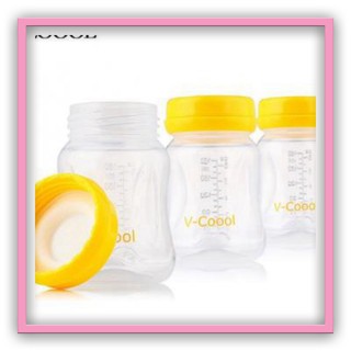 Bộ 3 bình trữ sữa FREE BPA Vcoool dung tích 150ml, hàng chính hãng