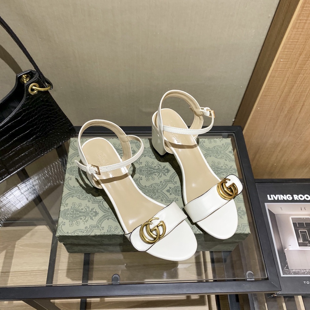 Xăng đan Cao Gót 7.5cm Hiệu Gucci Thời Trang Mùa Hè Quyến Rũ