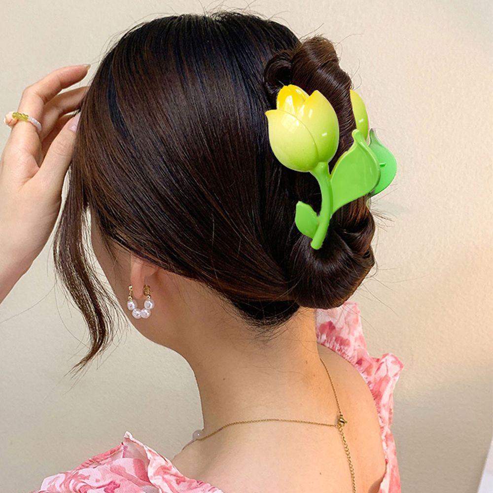 Kẹp Tóc Hoa Tulip Thời Trang Cho Nữ