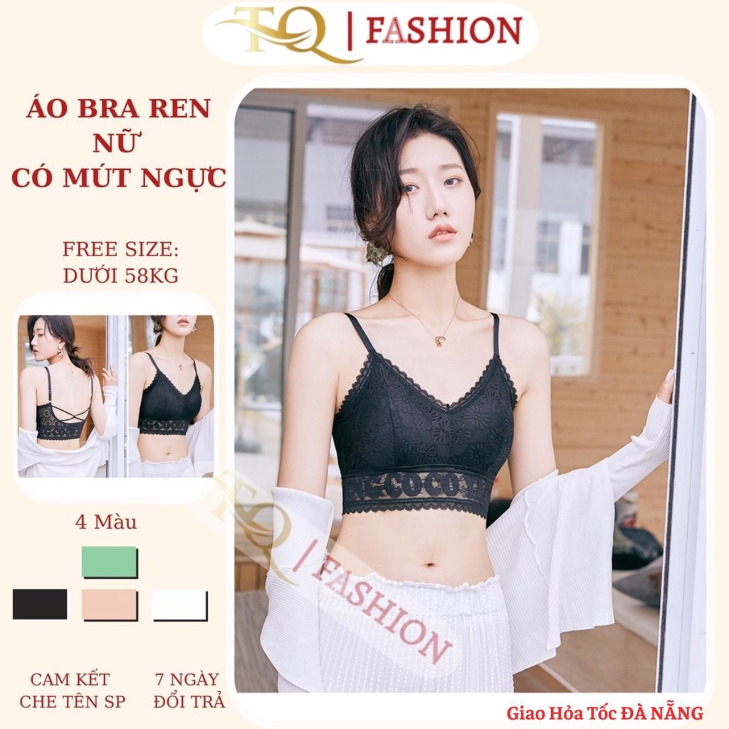 Áo bra ren cao cấp TQ FASHION, đồ lót nữ ren gợi cảm thu hút mọi ánh nhìn có mút mỏng giúp ngực thoáng mát 02022