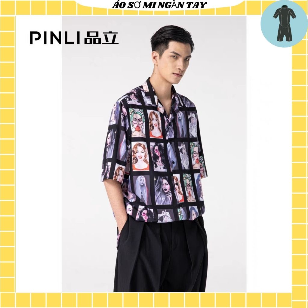 Áo Sơ Mi Tay Ngắn Unisex Cổ Bẻ Phong Cách Hàn Quốc Freesize