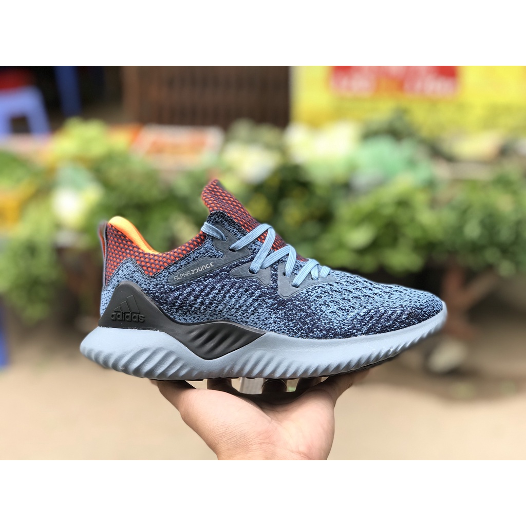 (Tặng box hãng) Giày thần thánh: Giày Anpha2018 xanh ruột cam 11 Trung cao cấp Full Box Bill