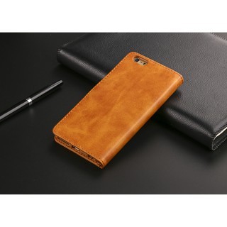 Bao da điện thoại màu trơn có ngăn đựng thẻ sang trọng cho Iphone 6 6s 5s se 7 8 plus se 2020