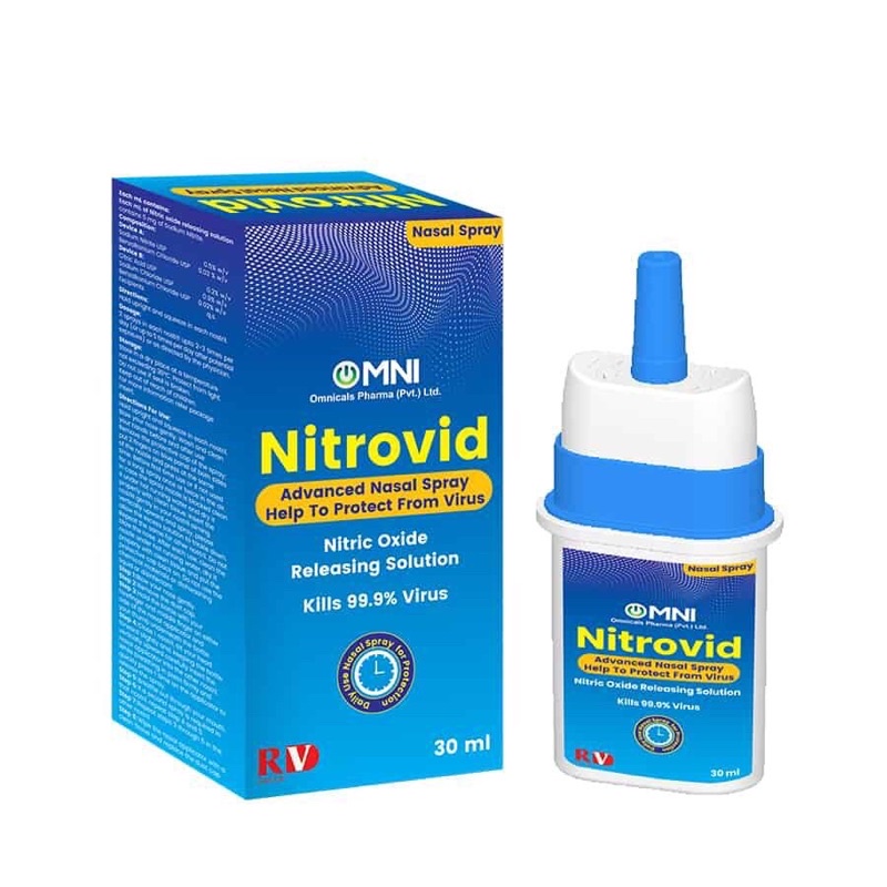 Nitrovid - Khẩu trang dạng xịt ngăn ngừa Covid (Xịt mũi Nitrovid)