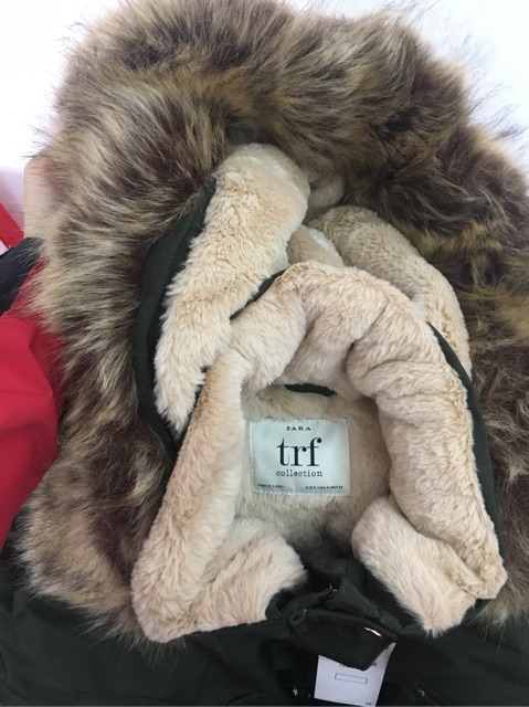 Áo parka zara, parka nữ kaki lót lông, áo khoác mùa đông Sunnyday Store