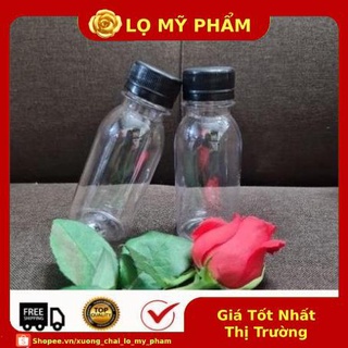 Chai nhựa pet đựng trà sữa, nước ép , sữa chua 100ml , xuong chai lo