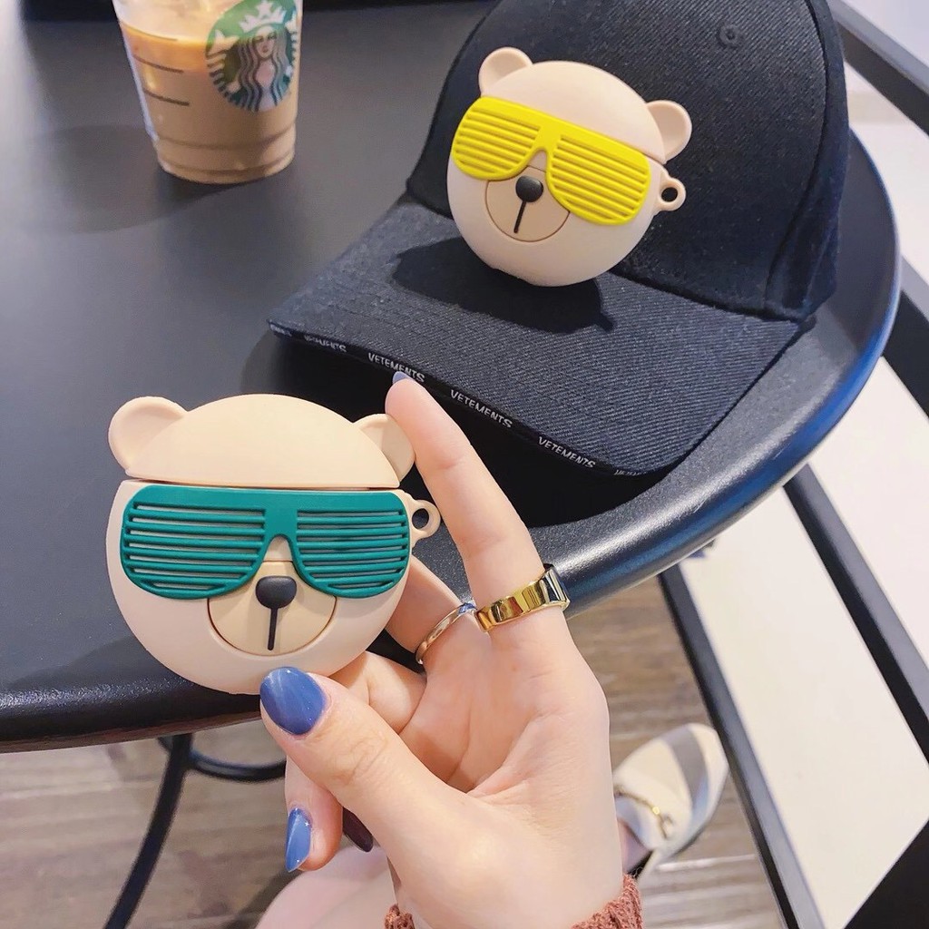 Vỏ Bảo Vệ Hộp Đựng Tai Nghe Airpods 1 / 2 Hình Gấu Starbuck Đáng Yêu