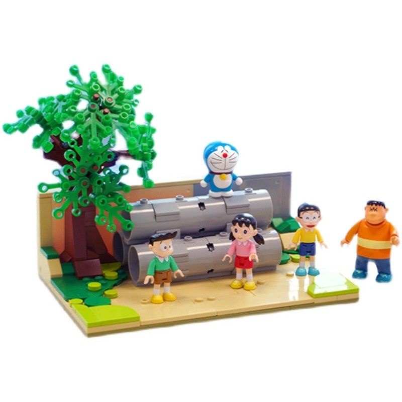 Mô hình lắp ráp dạng Lego Doraemon Nobita - K20409 Sân bóng chày Nobita