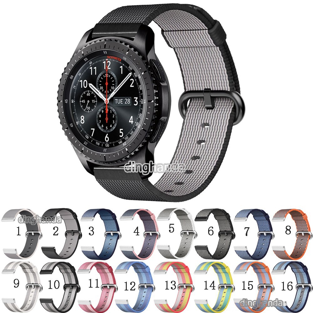 Dây đeo bằng sợi nylon cho đồng hồ Samsung Gear S3 Classic S3 Frontier
