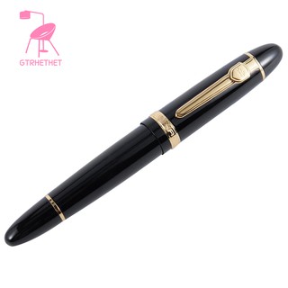 JINHAO 159 18KGP 0.7mm MEDIUM Office Fountain Pen with a box,Black