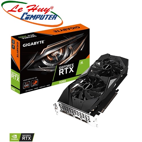 Card Màn Hình - VGA GIGABYTE RTX 2060 Windforce OC 12GB DDR6 (GV-N2060WF2OC-12GD)