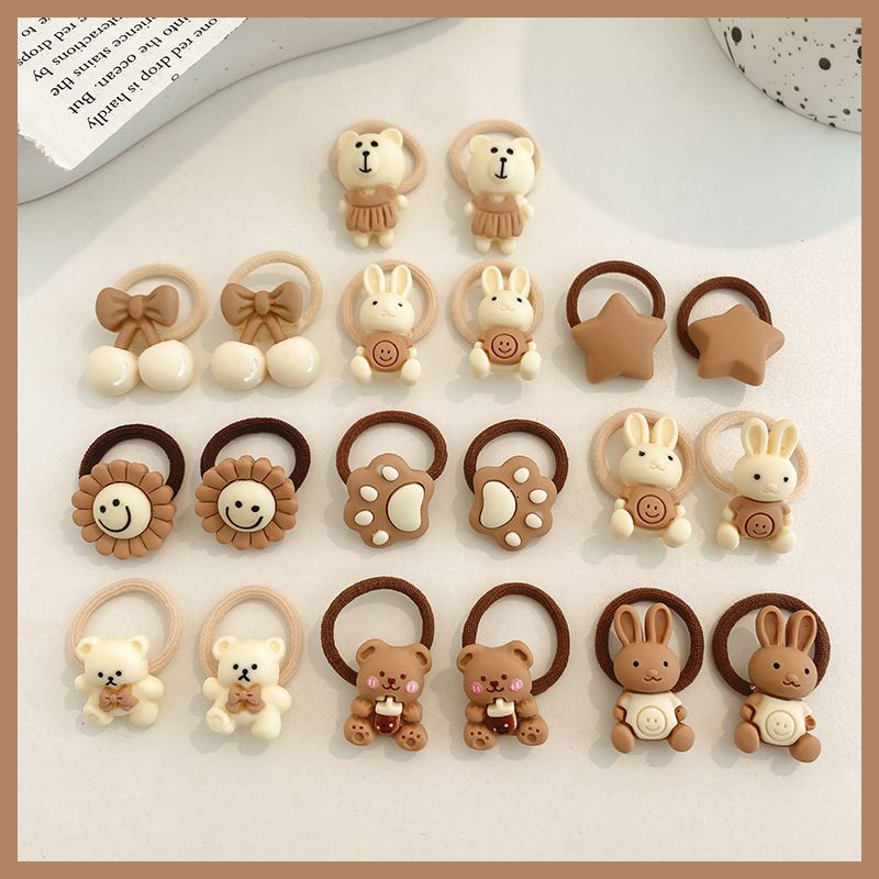 Set 10 buộc tóc dễ thương cho bé