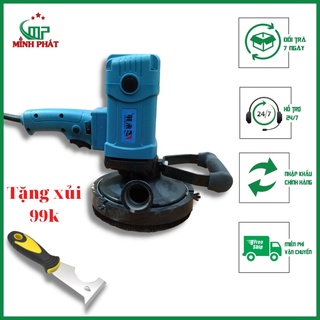 Máy bóc trét tường xi măng, máy mài tường cải tạo nhà cũ, máy san nền bê tông điện