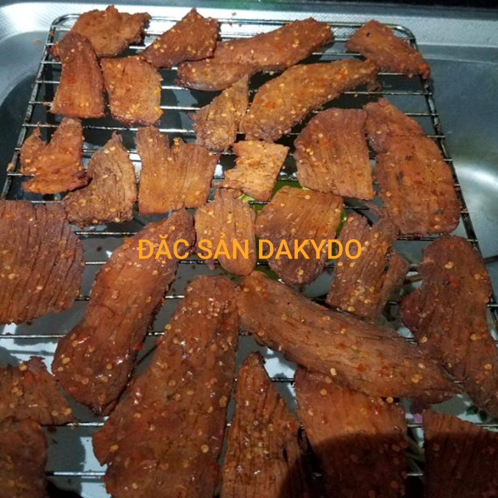 Combo 2 gói khô bò lá Chúc Châu Giang, thương hiệu đặc sản Dakydo , ăn là ghiền.