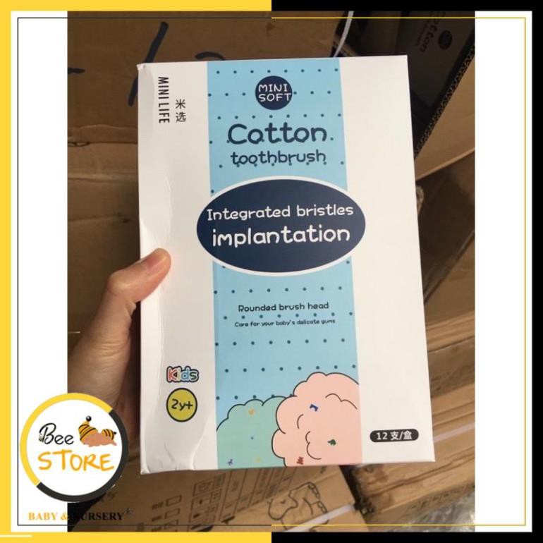 [MỞ KHO SỈ BÁN LẺ] Bàn chải đánh răng cotton trẻ em siêu mềm, Bàn chải cho bé