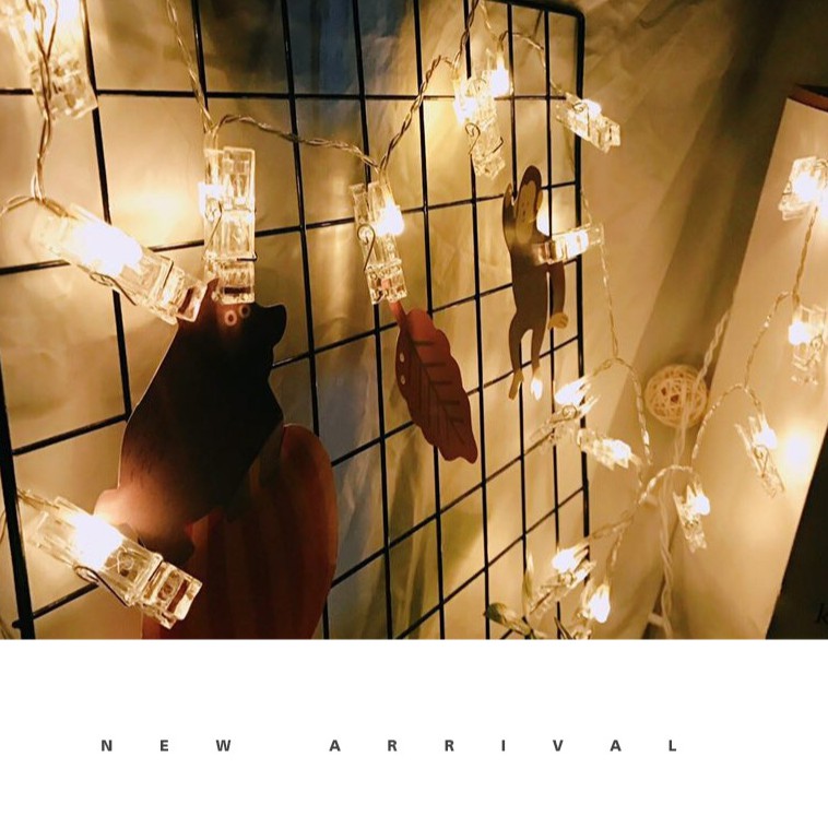 3M DÂY 20 ĐÈN LED KẸP FAIRY LIGHT TREO ẢNH TRANG TRÍ PHÒNG SIÊU ĐẸP | BigBuy360 - bigbuy360.vn