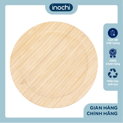 Hộp thuỷ tinh tròn nắp tre Inochi - Nikko 650ml