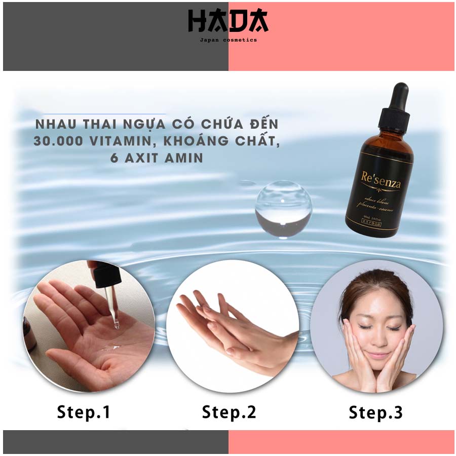 SERUM nhau thai ngựa RE'SENZA NHẬT BẢN 60ML