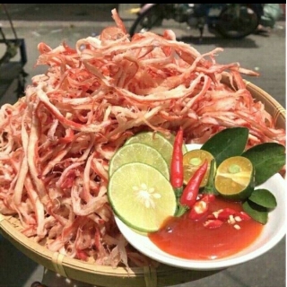 Mực khô. Mực xé sợi nước cốt dừa siêu ngon. 250g